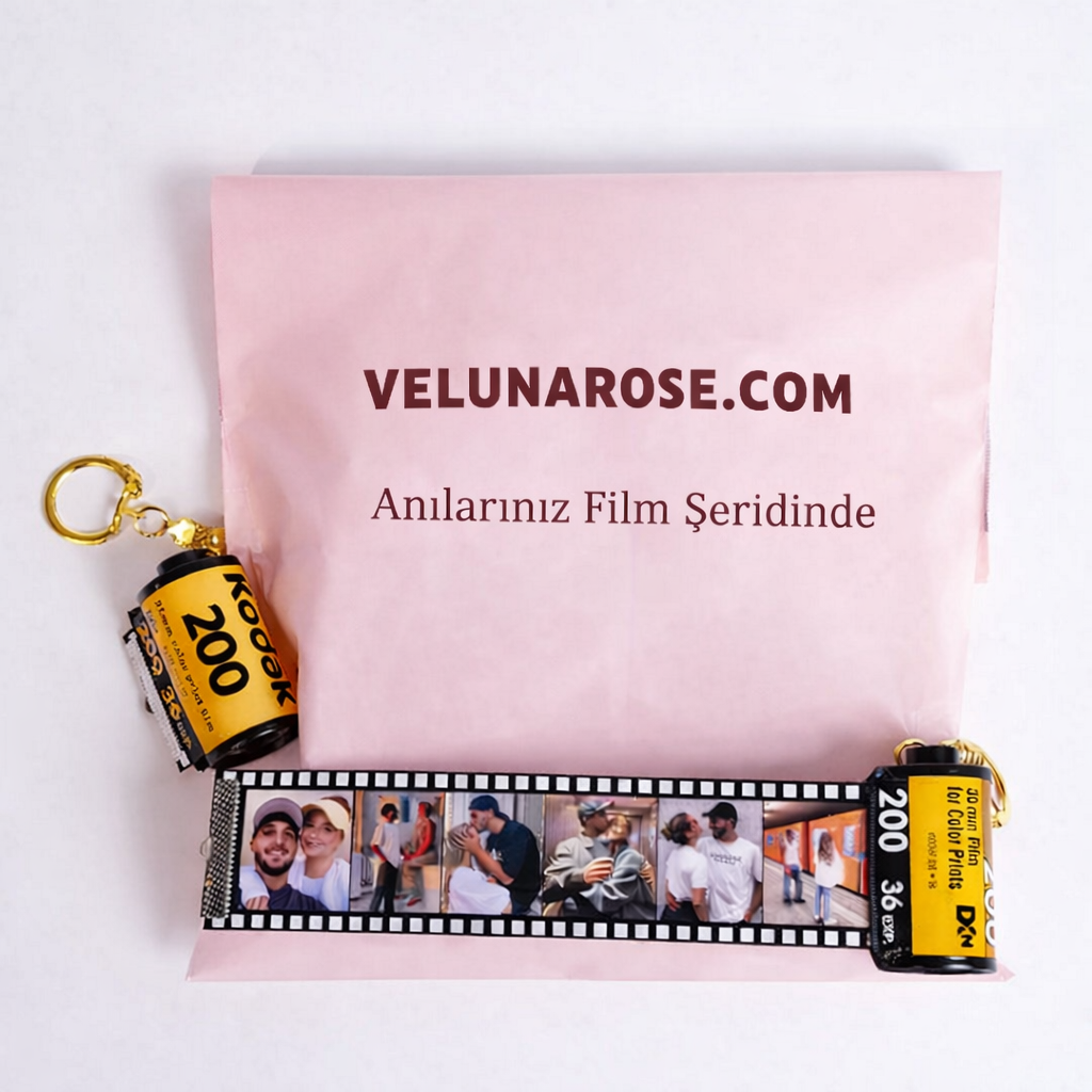 VelunaRose – Film Şeridi Fotoğraflı Anahtarlık