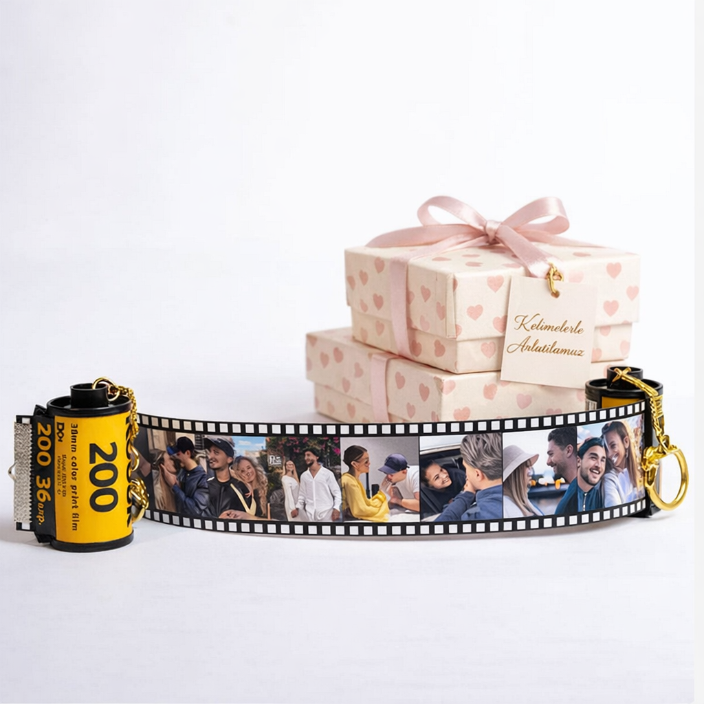 VelunaRose – Film Şeridi Fotoğraflı Anahtarlık