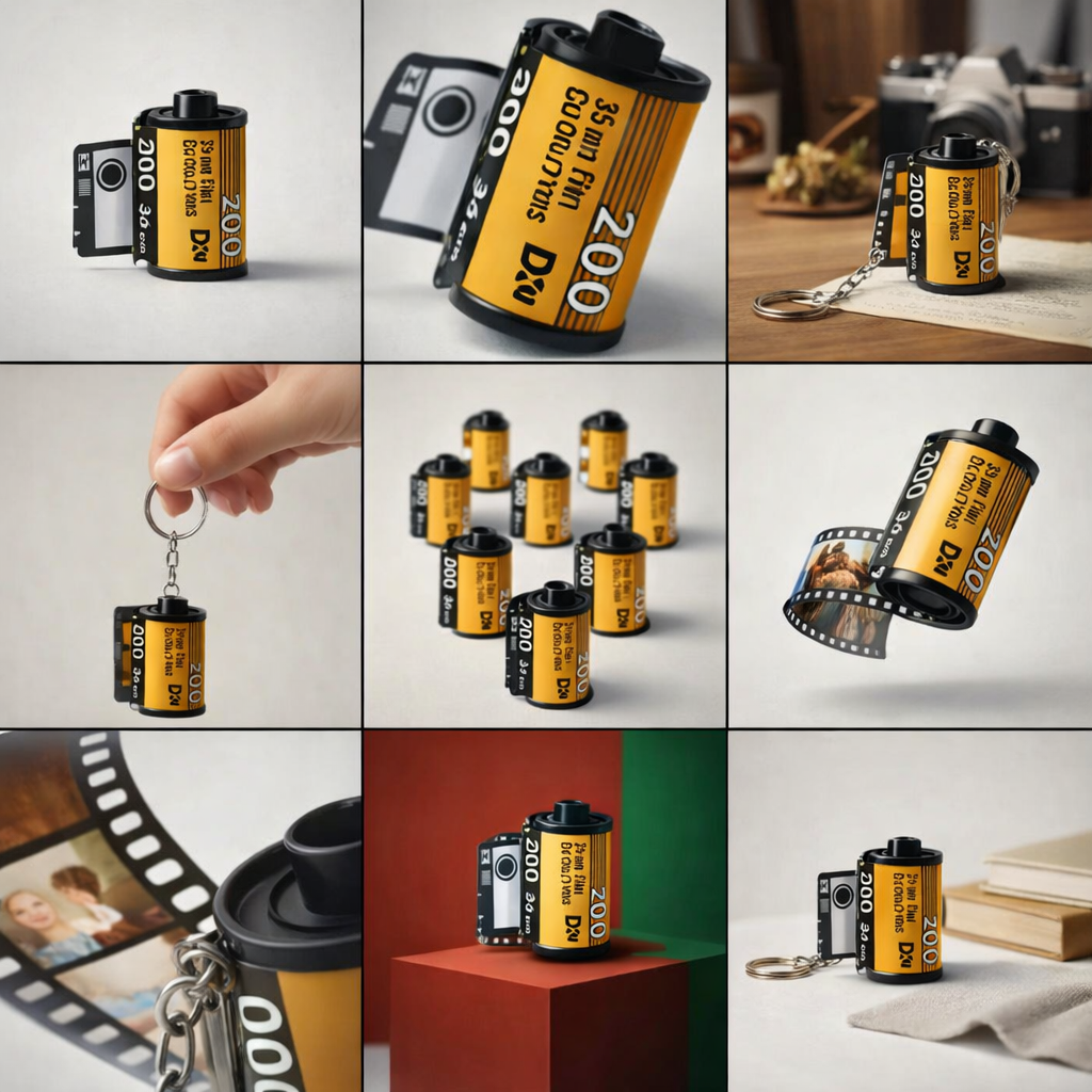 VelunaRose – Film Şeridi Fotoğraflı Anahtarlık